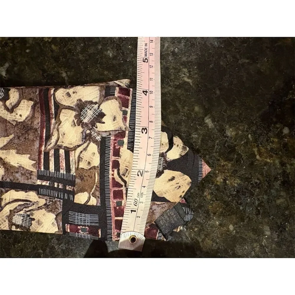 *3/$15 Natural Exchange Men's Silk Tie Multicolor Floral Design